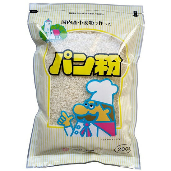 【5個セット】ムソー 桜井 国内産 パン粉 200gx5個セット【割引不可品】 一度パンを焼き上げた後、粉砕・乾燥して作られた高品質のパン粉
