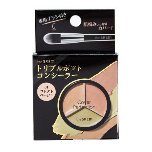 【直送品】【6個セット】the SAEM(ザセム) CPトリプルポットコンシーラー 01 コレクトベージュx6個セット【ヘルシ価格】 化粧品 コスメ ベースメイク メイクアップ コンシーラー