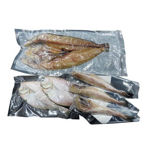 ヘルシー救急BOXの【直送品】北海道産 一夜干し詰合せ （ほっけ×1、かれい×2、姫鱈×3） ほっけ かれい 姫鱈 一夜干し｜アングル2