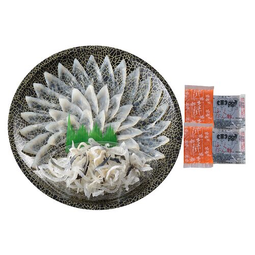 【直送品】「関とら本店」 とらふく刺身セット （とらふぐ刺身55g、とらふぐ皮30g） ふく ふぐ フグ てっさ