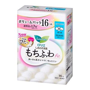 【2個セット】【医薬部外品】ロリエ しあわせ素肌 もちふわfit ボリュームパック 特別心配な昼用30cm ..
