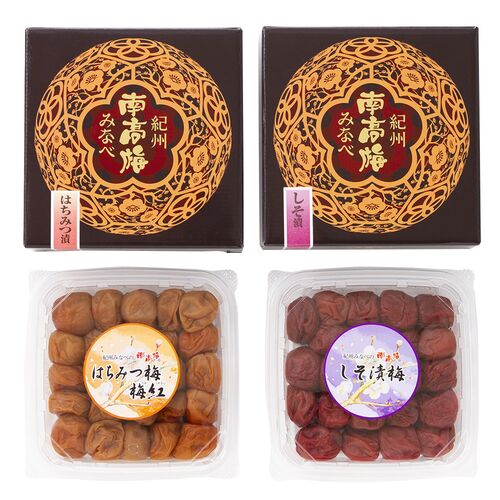 【直送品】紀州みなべの南高梅 2種セット 各400g×2 梅干し うめぼし