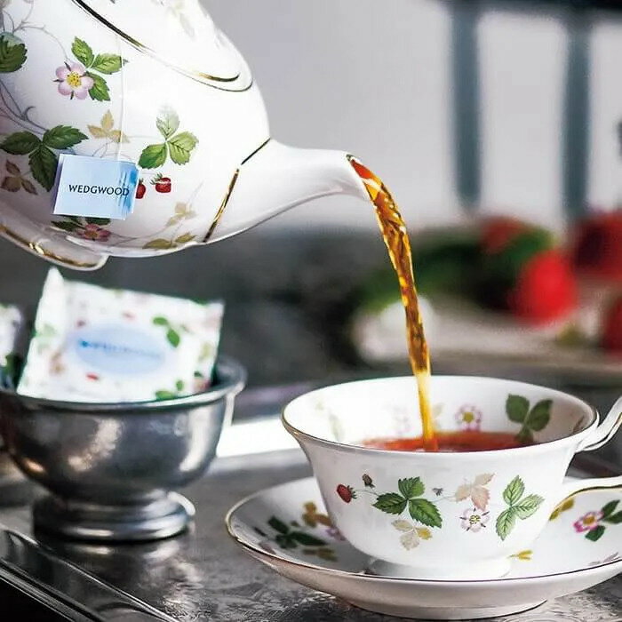 【直送品】ウェッジウッド ワイルド ストロベリー ティーバッグセット 12袋【割引不可品】 水 ドリンク お茶 ティーバッグ 英国紅茶