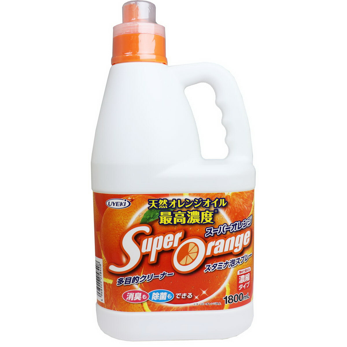 【大感謝価格】多目的クリーナー スーパーオレンジ 消臭除菌 スタミナ泡スプレー 業務用 1800mL【返品キャンセル不可】