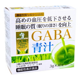 【機能性表示食品】九州Green Farmカラダケア GABA青汁 3g×30袋入【ヘルシ価格】【楽天倉庫直送h】 ダイエット 食品 ドリンク 青汁 GABA配合 大麦若葉加工食品