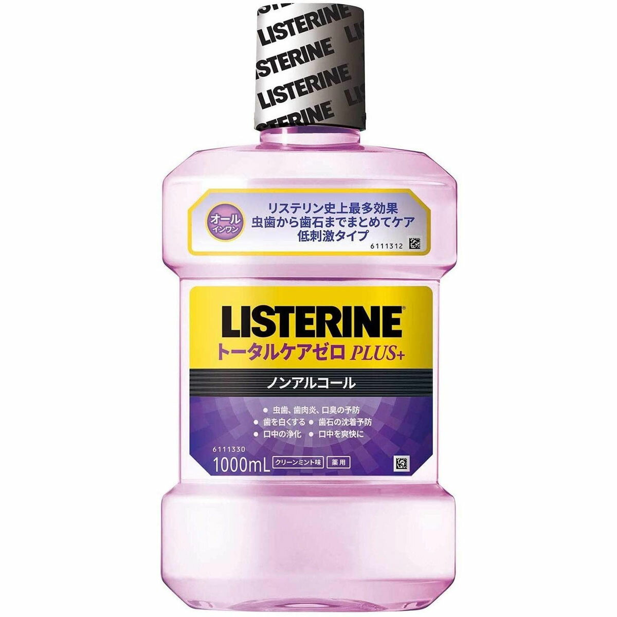 【大感謝価格】【医薬部外品】薬用リステリン トータルケアゼロプラス ノンアルコール クリーンミント味 1000mL【返品キャンセル不可】