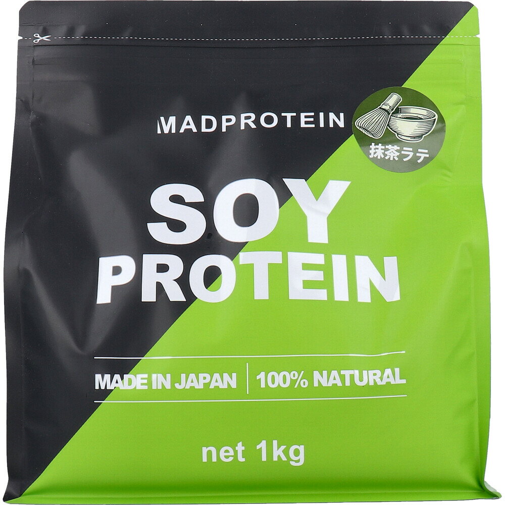 MADPROTEIN ソイプロテイン 抹茶ラテ 1kg【楽天倉庫直送h】 健康食品 サプリメント プロテインパウダー..