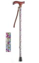 【直送品】ウェルファン夢ライフステッキ 柄杖伸縮型(スリムタイプ)花シルバーギフトボックス仕様009714【別途送料発生は連絡します、割引キャンセル返品不可】
