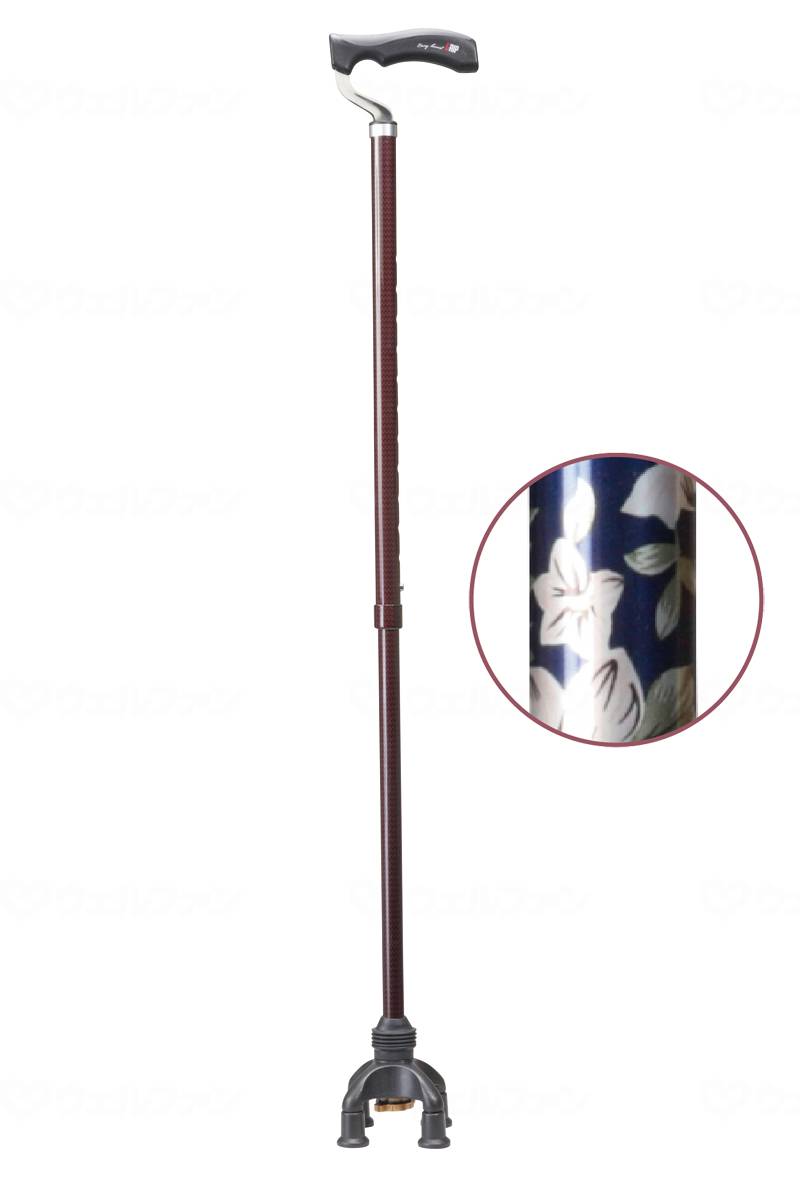 【直送品】ユーバ産業四点前後可動固定式 2ウェイステッキツツジ(青)-TW-0128【別途送料発生は連絡しま..