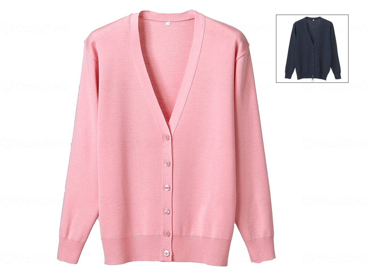 【直送品】ディーフェイズ抗ピル長袖カーディガン/濃紺/LL濃紺LLD1001【別途送料発生は連絡します、割引キャンセル返品不可】