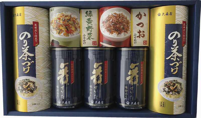 【直送品】大森屋 舞すがた 卓上のり・ふりかけ・お茶漬詰合せ NTF-30G B1102510【別途送料発生は連絡..