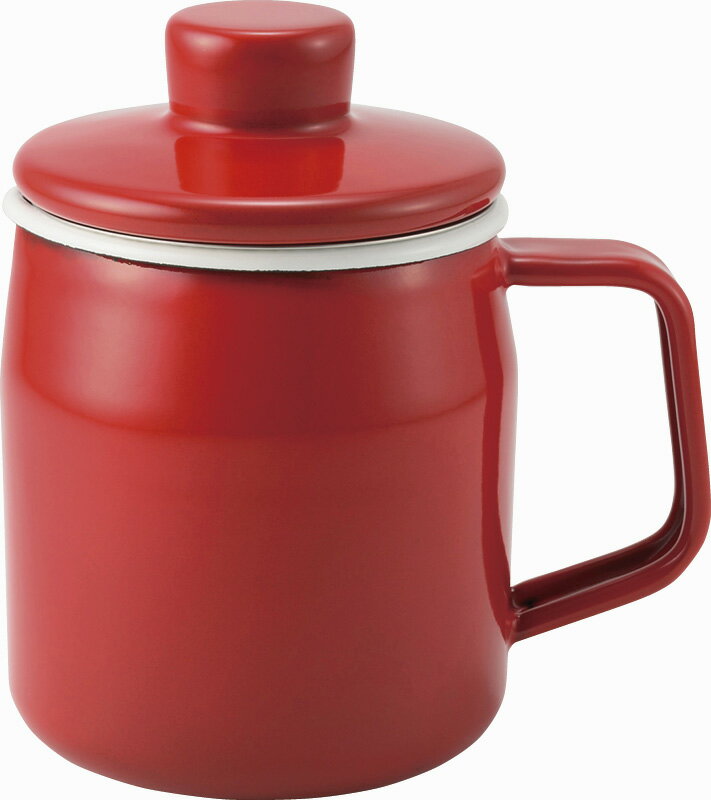 【直送品】富士ホーロー フィルトミニ オイルポット0.35L レッド OP-0.35L.R B1107589【別途送料発生は..