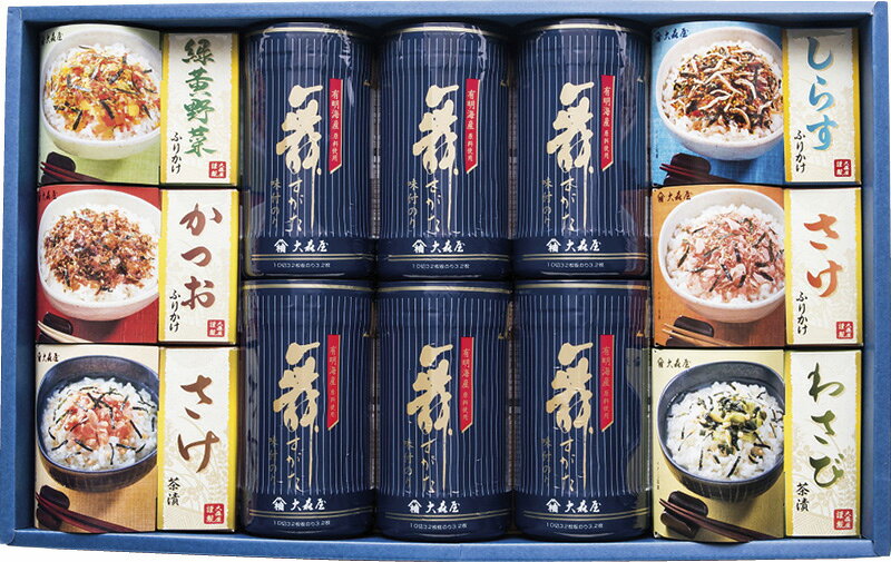 【直送品】大森屋 舞すがた 卓上のり・ふりかけ・お茶漬詰合せ NTF-50G B1126534【別途送料発生は連絡..