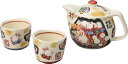 【直送品】夕立窯 富士日記 和茶ポット&小湯呑2個セット(赤富士) YK780 C6096676【別途送料発生は連絡します】