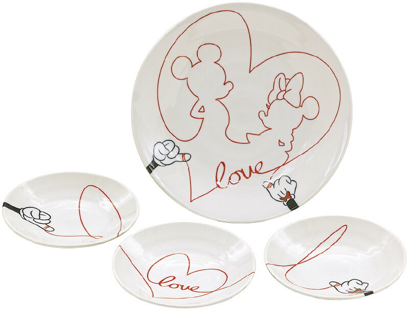 【直送品】ディズニーキャラクター ラブイズ 取り分けセット 3307-04 C6100538【別途送料発生は連絡します】