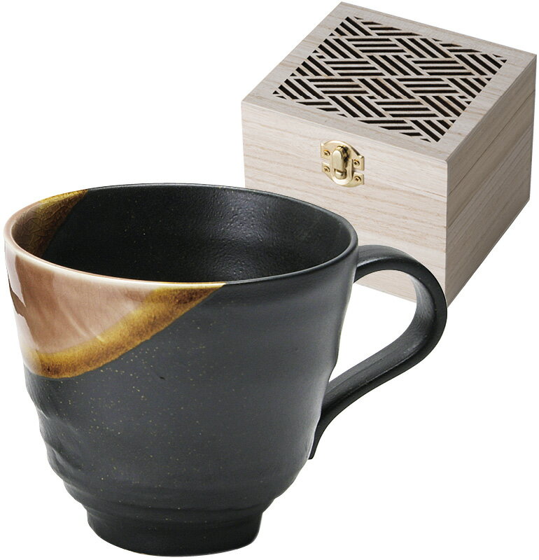 【直送品】 釉彩 マグ（木箱入） 赤 YYS-1051A C6105565【別途送料発生は連絡します】