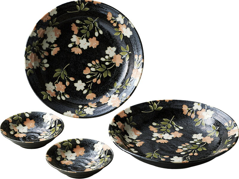 【直送品】宇野千代 花和み 組皿揃 272501 L9021547【別途送料発生は連絡します】