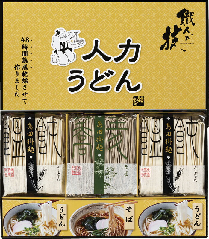 【直送品】 人力うどん「職人の技」うどん・そばセット JUS-BO L9100584【別途送料発生は連絡します】