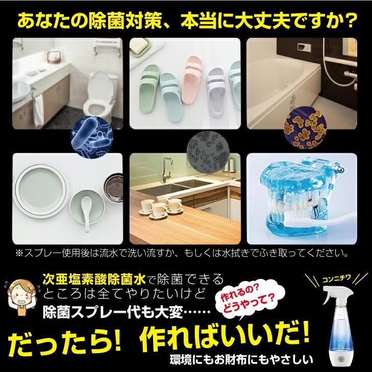 次亜塩素酸除菌水生成器 除菌液 電解器 次亜塩素酸ナトリウム 自家製次亜塩素酸 次...