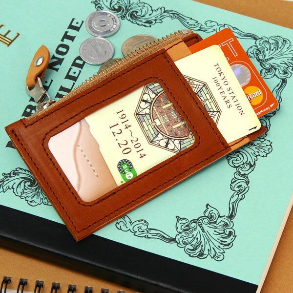 【ネコポス対応】『ラピッド』(全4色)イタリアンカーフ/【パスケース 小銭入れ 定期入れ 小銭 コインケース icカード 2枚 革 本革 レザー 日本製】【AGILITY affa(アジリティアッファ)】(0863)[M便 3/3]