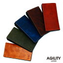 『ビレ』(全6色)キップワックス/【長財布 フラップ かぶせ メンズ 長財布 小さめ コンパクト レザー メンズ コンパクト 極小 小さい ロングウォレット レザー 革 本革 レザー 日本製】【AGILITY affa(アジリティ アッファ)】(0974)