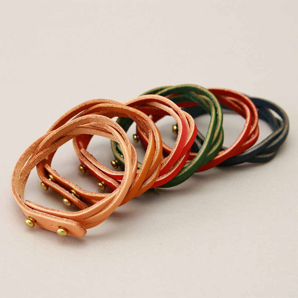 【ネコポス対応】『デコール』(全6色)東京レザー/【レザーブレスレット 本革 レザー ペア 編み込み ブレスレット メンズ レディース】【AGILITY affa(アジリティアッファ)】(1217)[M便 3/3]