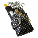 『LOHAS 1』(全3色)ドット/【シザーケース 5丁対応 牛革 レザー ドット スタッズ 日本製 メンズ レディース 美容師 トリマー おしゃれ 道具 日本製】【AGILITY PRO(アジリティ プロ)】(0407d)