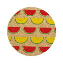 【2h限定! 50%オフクーポン】 コースター コルク コルクコースター 北欧 【 コルクコースター3色 スイカ 】 新生活 一人暮らし メール便 カフェ コー...