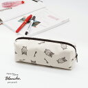【店内最大P5倍】 ペンケース ペン ボールペン フクロウ ふくろう 文具 文房具【 Blanche. ペンポーチ 】 かわいい おしゃれ 筆箱 シンプル 軽量 女子 大容量 小学生 中学生 高校生 新生活 記念品 プレゼント 女性 子ども 子供 こども 北欧 メール便 日本製