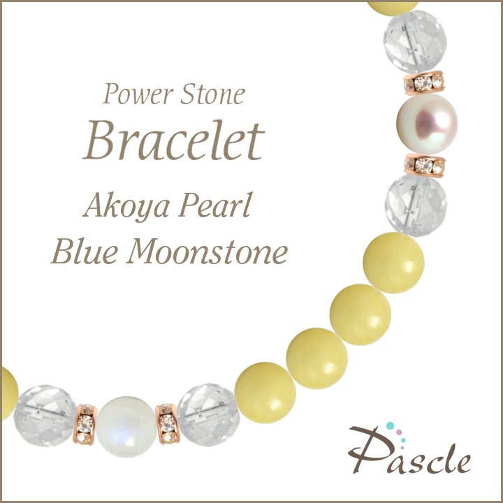 パワーストーン ブレスレット アコヤ真珠・ブルームーンストーン 天然石 縁結び 人間関係 恋人・夫婦円満 誕生石 6月 誕生日 プレゼント