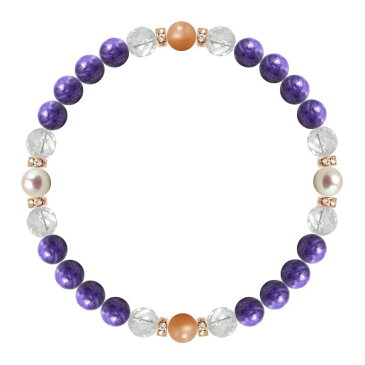 パワーストーン ブレスレット アコヤ真珠・オレンジムーンストーン 天然石 癒し(リラックス) 健康 誕生石 6月 縁結び 恋人・夫婦円満 誕生日 プレゼント