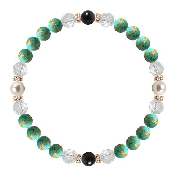 パワーストーン ブレスレット アコヤ真珠・モリオン 天然石 魔除け・厄除け 誕生石 12月 人間関係 誕生日 プレゼント