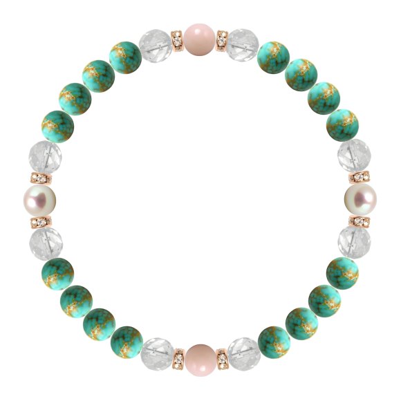 パワーストーン ブレスレット アコヤ真珠・ピンクオパール 天然石 魔除け・厄除け 誕生石 12月 人間関係 縁結び 10月 癒し 誕生日 プレゼント