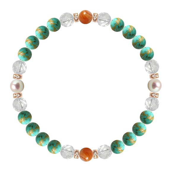 パワーストーン ブレスレット アコヤ真珠・サードオニキス 天然石 魔除け・厄除け 誕生石 12月 人間関係 8月 恋人・夫婦円満 結婚運 誕生日 プレゼント