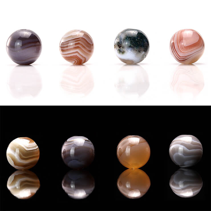 【1粒売り/ビーズ】ボツワナアゲート 10mm...の紹介画像3