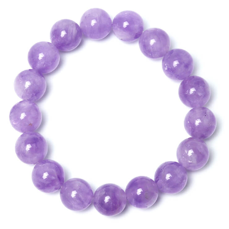 ラベンダーアメジスト 12mm シンプル ブレスレット 2月 運気 性別 恋愛成就 結婚運 メンズ うお座 パープル いて座 シンプル 星座石 誕生石 アメジスト ブレスレット