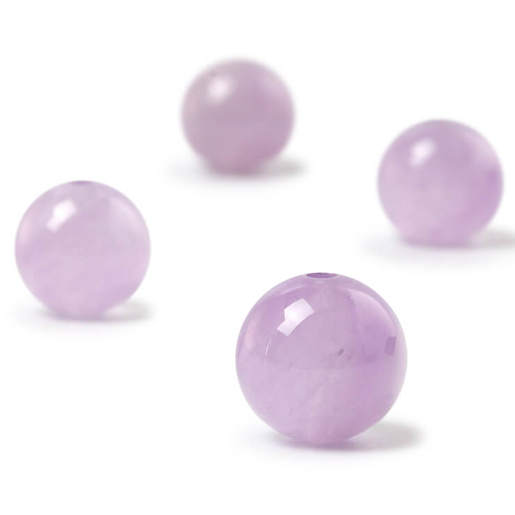 【1粒売り/ビーズ】ラベンダーアメジスト 4mm/ 2月 運気 恋愛成就 結婚運 素材 パーツ うお座 パープル いて座 天然石 星座石 誕生石 パワーストーン バラ売り ブレスレット 手作り 材料 ハンドメイドパーツ