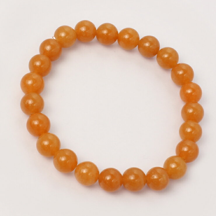オレンジアベンチュリン 8mm シンプル ブレスレット/ 運気 性別 恋愛成就 メンズ オレンジ アベンチュリン 癒し シンプル