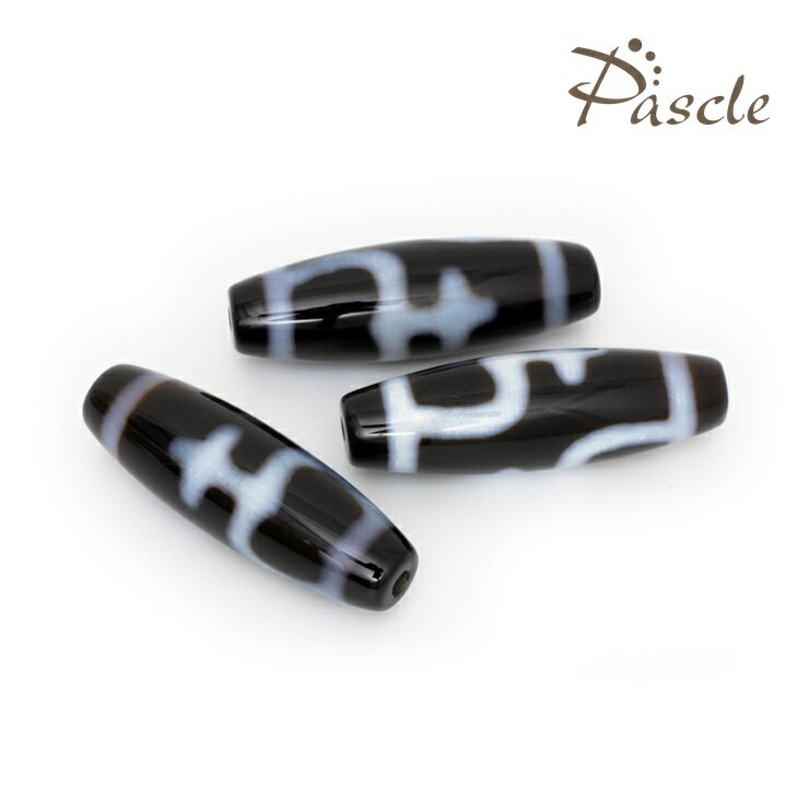 乐天商城 - 【粒売り/バラ売り】ジー dZi 宝瓶天珠 3 8mm/ 安産 子宝 ブラック ジー 天珠 宝瓶 天珠 運気 素材 パーツ 金運 14mm以上 天然石