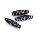 お買い物マラソン限定最大2,000円OFF 【粒売り/バラ売り】ジー dZi 水連花天珠 3 8mm/ ブラック ジー 天珠 水連花 天珠 運気 恋愛成就 素材 パーツ 14mm以上 天然石 粒売り