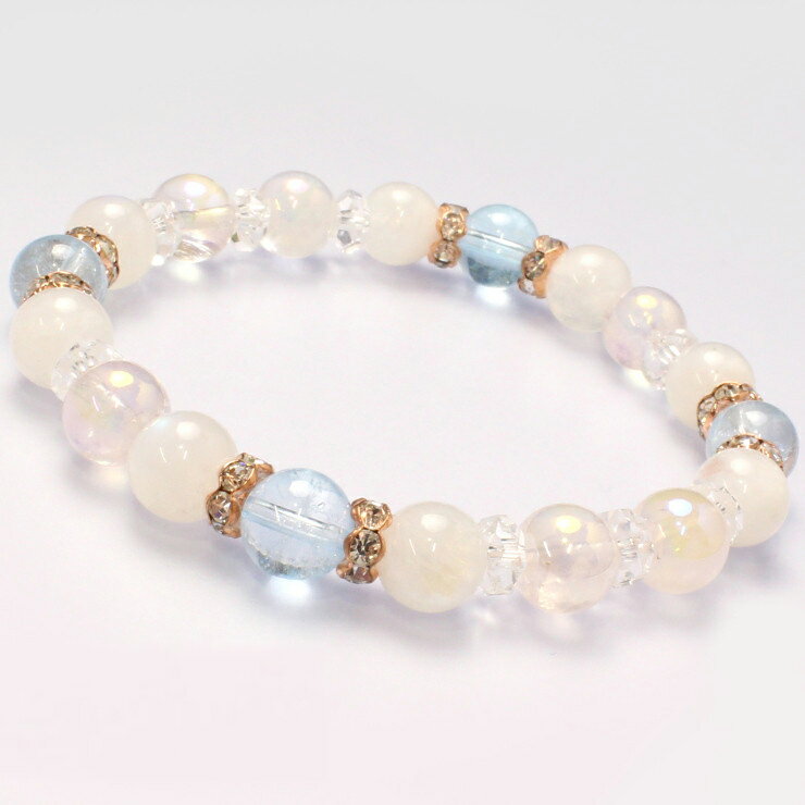 ブルートパーズ ブルームーンストーン デザイン ブレスレット 4月 仕事運 かに座 恋人 夫婦円満 縁結び 運気 ふたご座 性別 6月 しし座 恋愛成就 星座石 誕生石 ムーンストーン ブレスレット