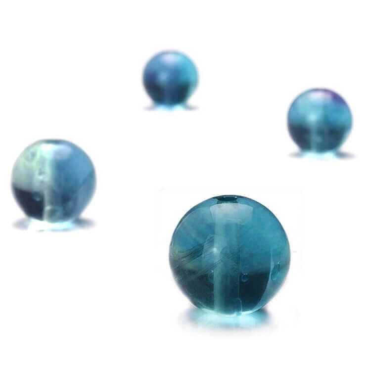 【1粒売り ビーズ】ブルーフローライト 6mm 運気 素材 パーツ 癒し 天然石 粒売り パワーストーン バラ売り ブレスレット 手作り 材料 ハンドメイドパーツ 丸玉 粒