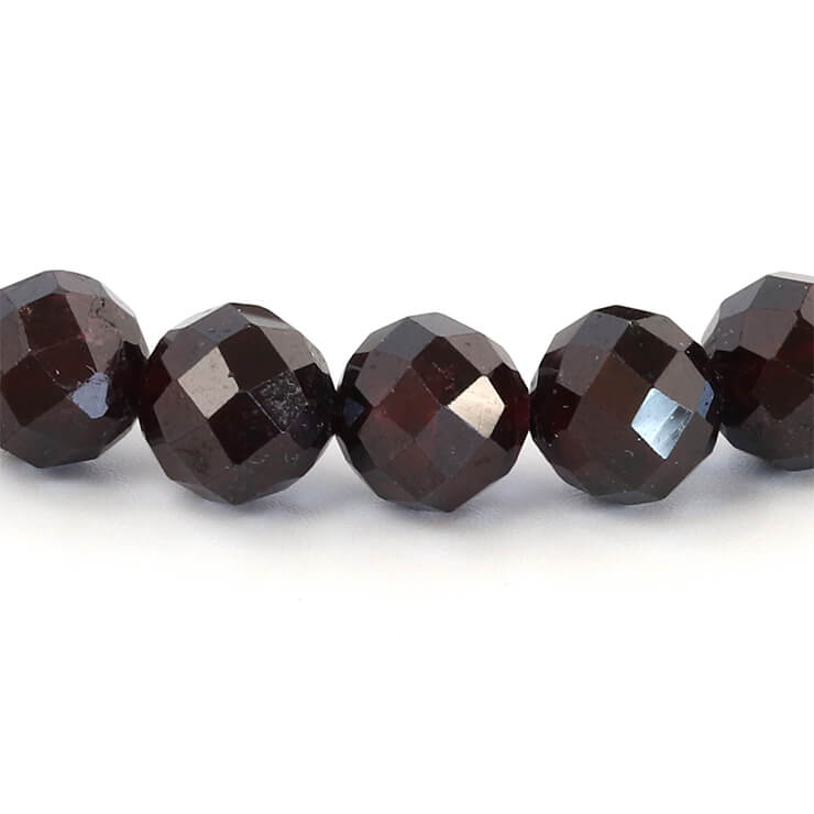 ガーネット 64面カット 6mm シンプル ブレスレット おひつじ座 恋人 夫婦円満 運気 性別 1月 メンズ レッド さそり座 シンプル 願望成就 星座石 誕生石 ガーネット ブレスレット