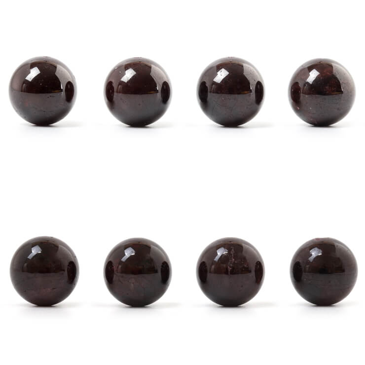 【1粒売り/ビーズ】ガーネット 10mm/ おひつじ座 恋人 夫婦円満 運気 1月 素材 パーツ レッド さそり座 天然石 粒売り 星座石 誕生石 パワーストーン バラ売り ブレスレット 手作り 材料 ハンドメイドパーツ