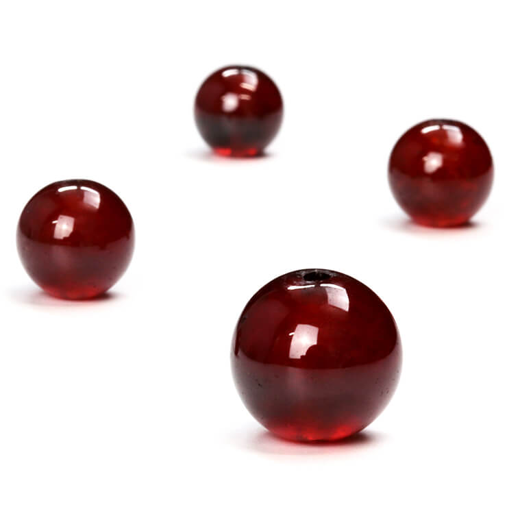 【1粒売り ビーズ】オレンジガーネット 10mm おひつじ座 恋人 夫婦円満 運気 1月 素材 パーツ 希少 珍しい天然石 レッド さそり座 天然石 粒売り 星座石 誕生石 パワーストーン バラ売り 丸玉 粒