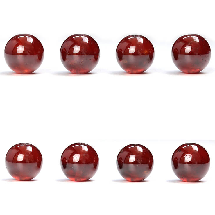 【1粒売り ビーズ】オレンジガーネット 10mm おひつじ座 恋人 夫婦円満 運気 1月 素材 パーツ 希少 珍しい天然石 レッド さそり座 天然石 粒売り 星座石 誕生石 パワーストーン バラ売り 丸玉 粒