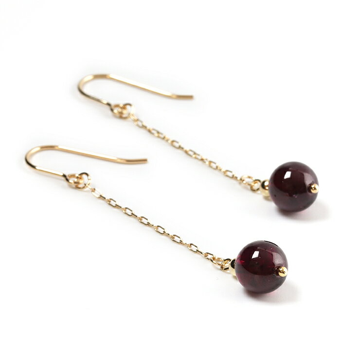 華やかさと気品の色 ロードライトガーネット 天然石 ピアス パワーストーン ピアス /おひつじ座 恋人 夫婦円満 運気 1月 レッド さそり座 8mm 星座石 誕生石