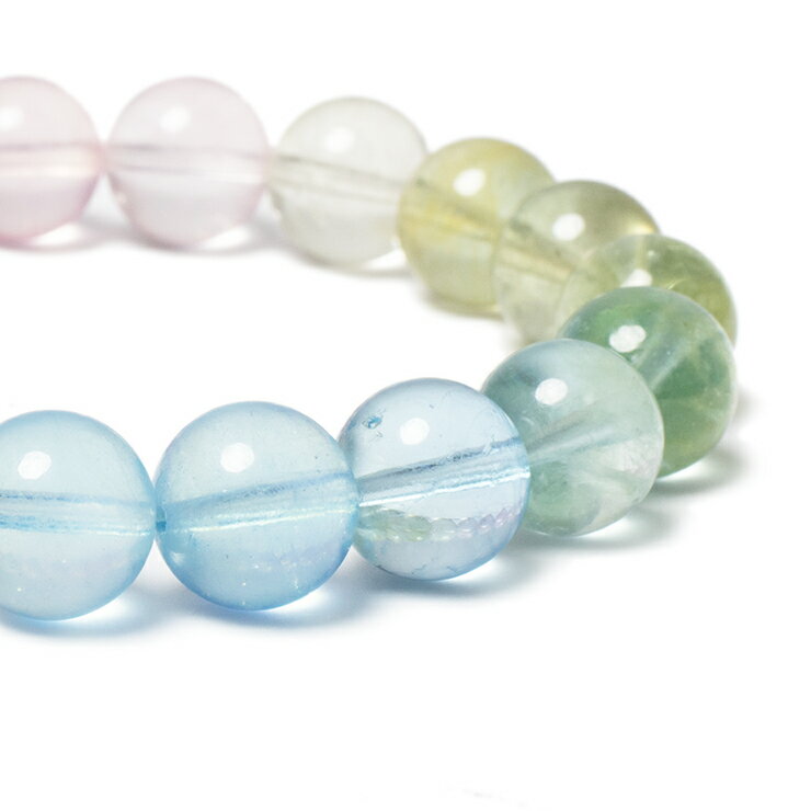 【一点もの】ミックスベリル 10mm シンプル ブレスレット【鑑別書付き】天然石 / べリル 家庭円満 運気 性別 結婚運 パワーストーン ブレスレット パステ...