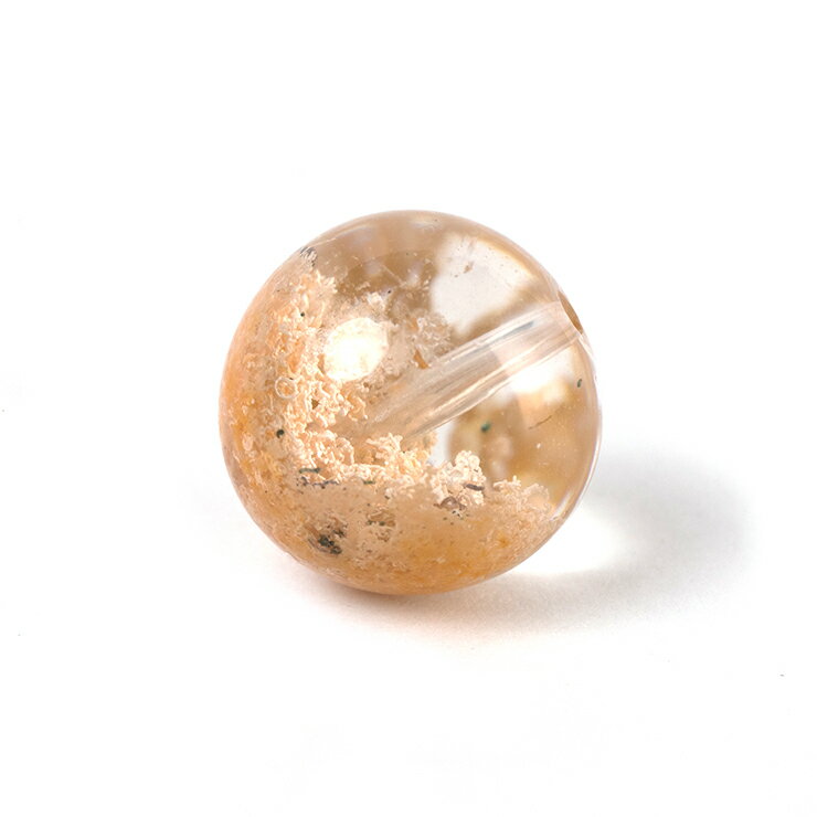 個性あふれる庭園水晶【一点もの】ガーデンクォーツ ホワイト 12mm/ 運気 グリーン 健康 最高品質 厳選 素材 パーツ 金運 天然石 粒売り ホワイト パワーストーン バラ売り ブレスレット 手作り 材料 ハンドメイドパーツ