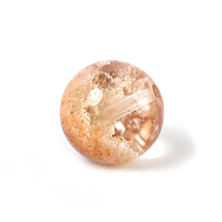 Garden Quartz個性あふれる庭園水晶【一点もの】ガーデンクォーツ（ホワイト） 12mmガーデンクォーツ12mmサイズの一点ものビーズです。写真の現物をお届けします。ガーデンクォーツは和名を庭園水晶といい、水晶のなかに自然の風景が閉...